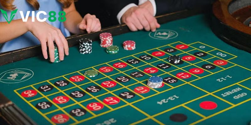 Các loại cược đơn giản để chơi roulette tại VIC88