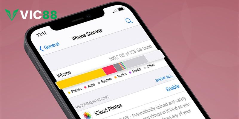 Hướng Dẫn Tải App Vic88 - Bắt Đầu Trải Nghiệm Cực Đỉnh Tải app VIC88 cần đảm bảo điện thoại có đủ dung lượng trống